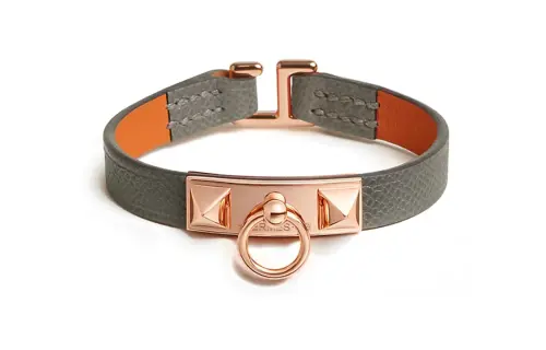 HERMES Rivale Bangles Women's Gray