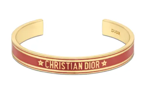 DIOR Metal Bangles Women's Red Brown