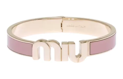 MIU MIU Metal Bangles Women's Pink