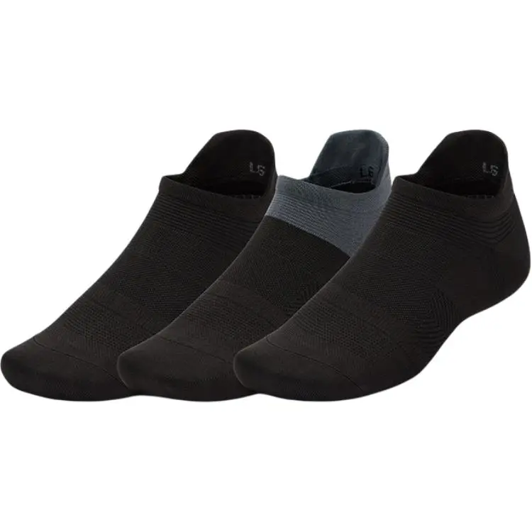 Under Armour Ankle Socks Unisex 3 Pack Black