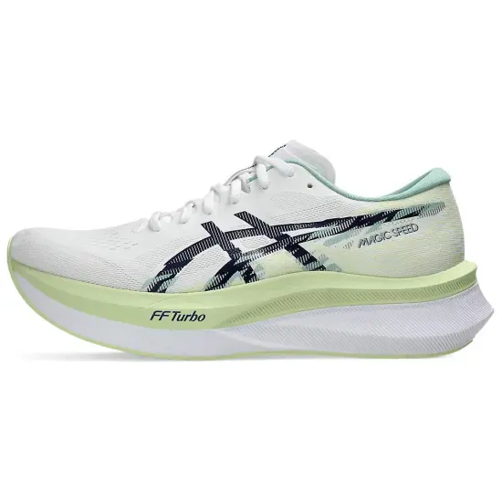 Asics MAGIC SPEED 4 Running Shoes Men Low-top White/green