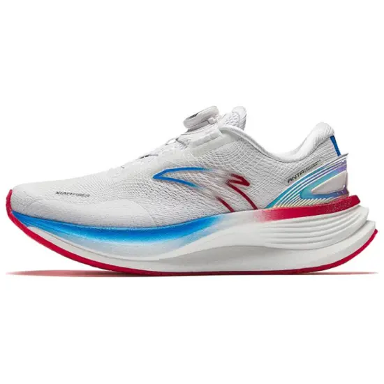 ANTA Running Shoes Women's Low-Top Pure White/Table Blue/Classic Red