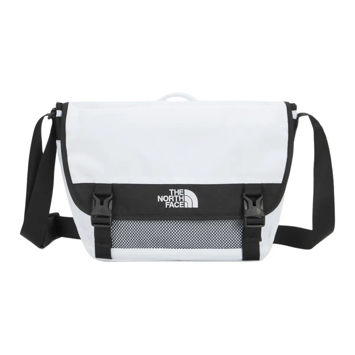 THE NORTH FACE 9L One Shoulder Crossbody Outdoor Bag Polyester White & Black Unisex