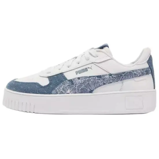 PUMA Carina Street Skateboard Shoes Women's Low-Top White Blue