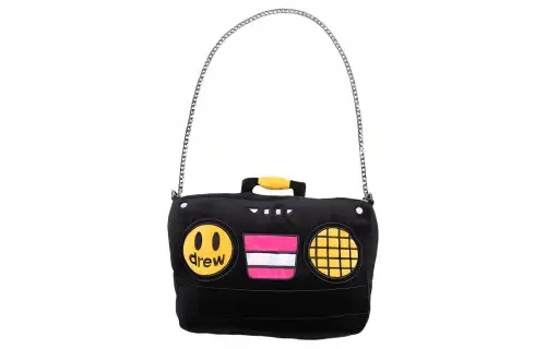 Drew House Polyester Shoulder Bag, Crossbody Bag Extra Large Unisex Black