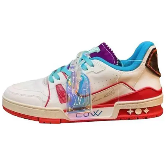 LOUIS VUITTON Trainer Upcycling Sneakers 'White Blue Purple For China'