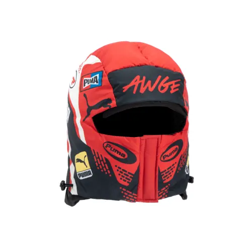 PUMA Polyester Hats & Caps Unisex Red