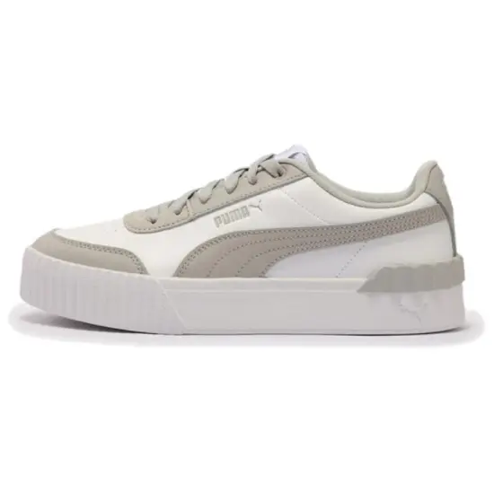 PUMA Carina Lift Skateboard Shoes Women's Low-Top White Gray