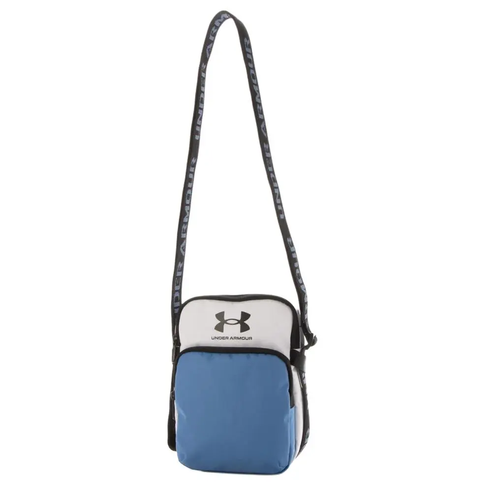 Under Armour Polyester Crossbody Bags Unisex White Blue Multicolor