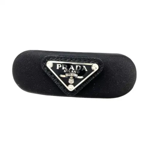 PRADA Metal Hair Clips Women's Black