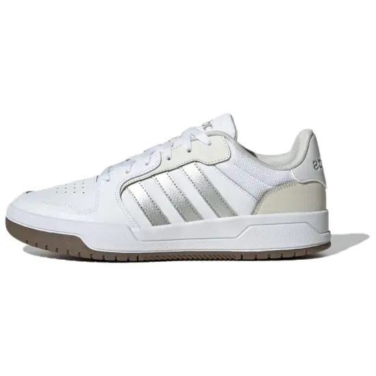 Adidas Low Top Casual Shoes Unisex White Silver