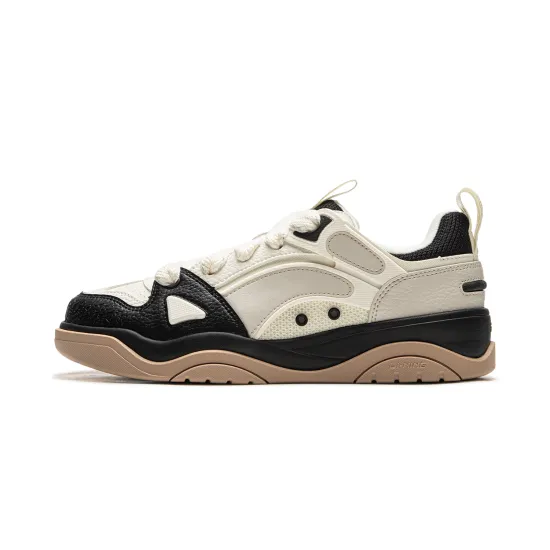 LINING Jingcheng 2.0 V2 Skateboard Shoes Men Low-Top Oat Gray