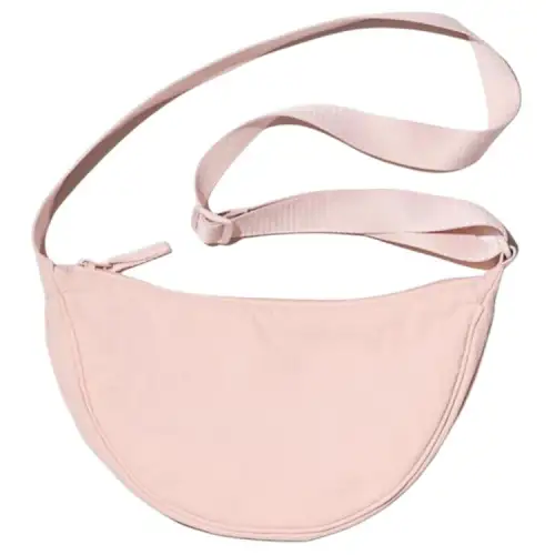 UNIQLO Nylon Crossbody Bag, Shoulder Bag Regular Women's Pastel Pink