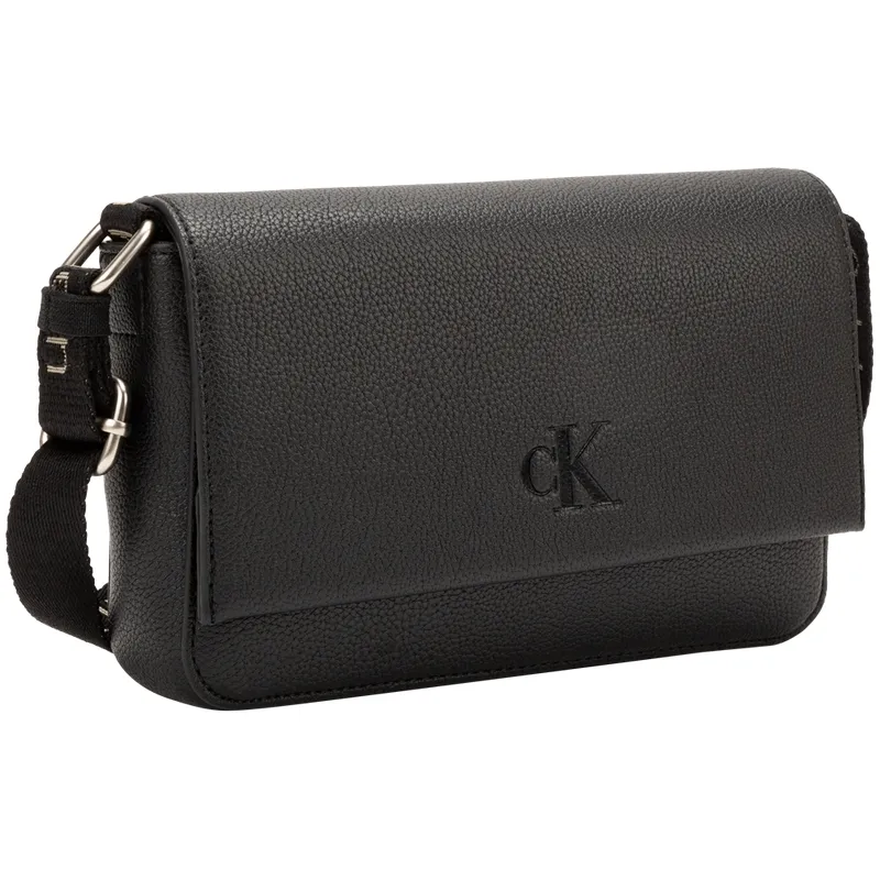 CALVIN KLEIN Blended Material Shoulder Bag Small Women's Space Black