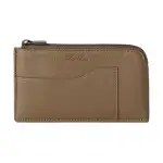 Loro Piana Cow Leather Card Holder Men's Dark Coffee Brown