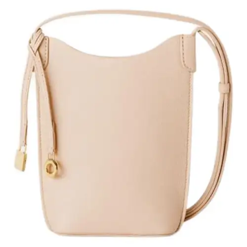 Loro Piana Cow Leather Cell Phone Pouch Women's Butter & Honey Gold & Sun Gold