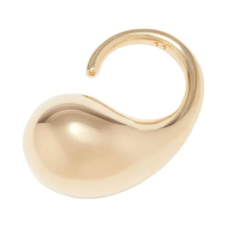 Bottega Veneta Sterling Silver Rings Women's Gold