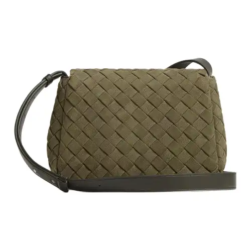 Bottega Veneta Calfskin Messenger Bag, Shoulder Bag, Crossbody Bag Small Men's Jasper