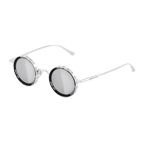 LOUIS VUITTON SUPER VISION ROUND Metal Round Sunglasses Men's Silver
