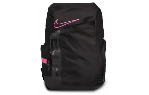 Nike Athleisure Polyester Elite Backpack Regular Unisex Black Pink