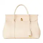 Loro Piana Cow Leather Handbag Regular Women's Butter & Honey & Sun Gold