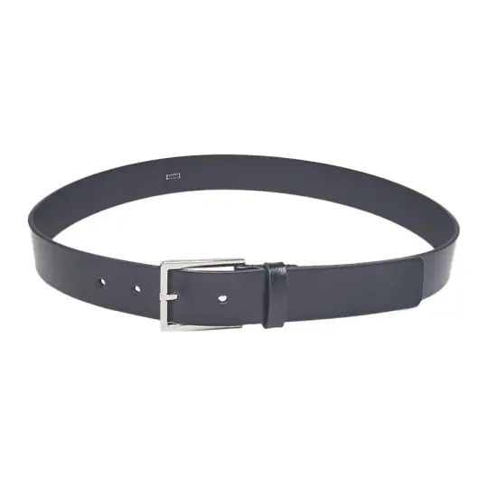 DIOR Leather Belts Men's Black Width 3CM