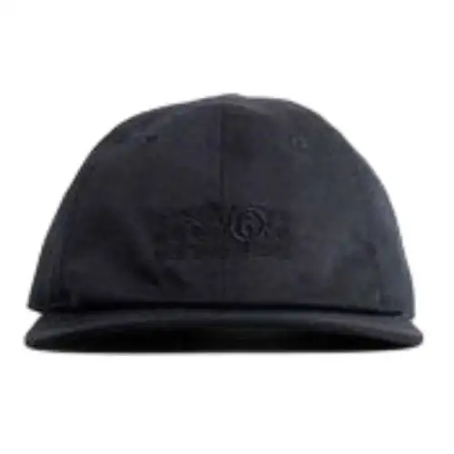 Maison Margiela Brand Logo Polyester Baseball Caps Men's Black
