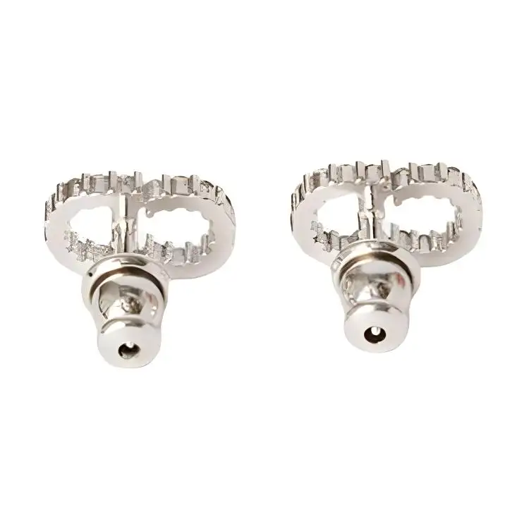 DIOR Metal Earrings Women's Silver