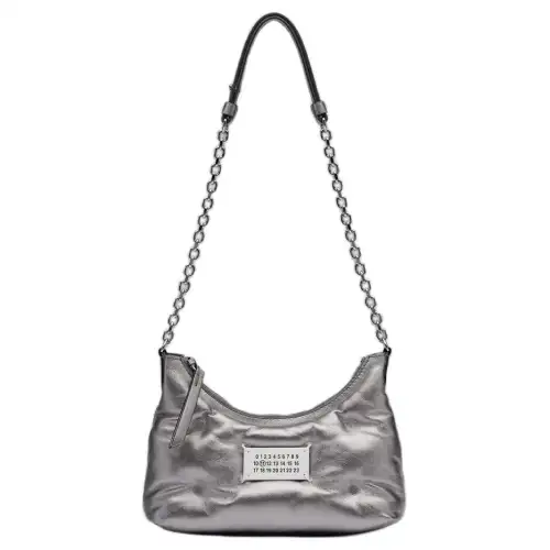 Maison Margiela Glam Slam Micro Hobo Bag Women's Silver