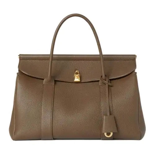 Loro Piana Cow Leather Handbag Women's Brown