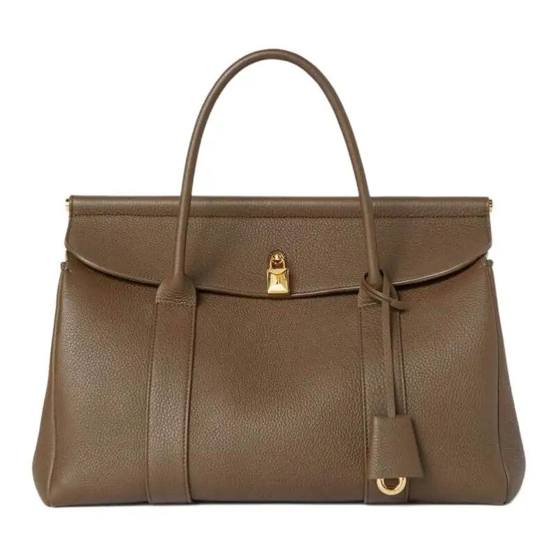 Loro Piana Cow Leather Handbag Women's Brown