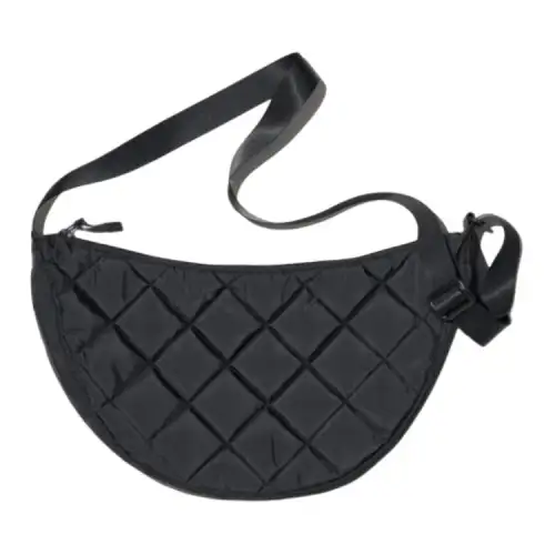 UNIQLO Polyester Shoulder Bag, Crossbody Bag Women's Black