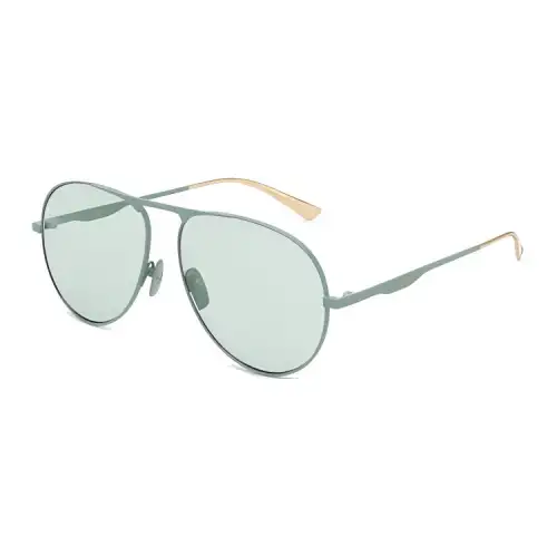 GUCCI Oval Sunglasses Women's Green