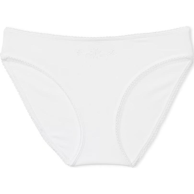 Женские трусы Victoria's Secret Stretch Cotton Bikini Panty (белые)
