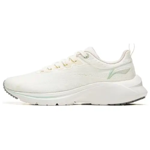 Li Ning YunQue Comfortable And Breathable Cushioning, Wear Resistant Low top Casual Running Shoes Women's White