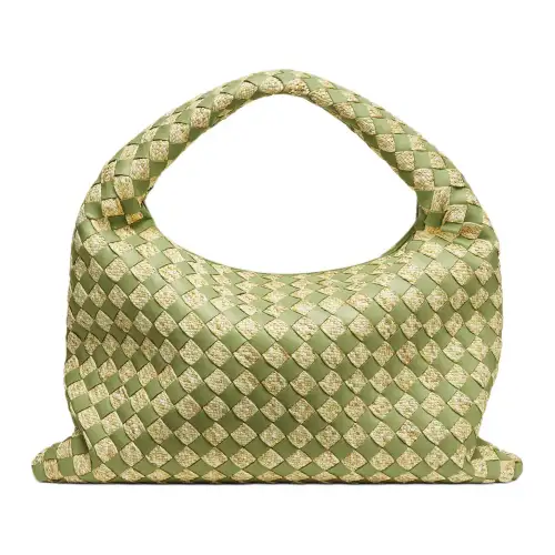 Bottega Veneta Intrecciato Calfskin Handbag Small Women's Camellia Sinensis Leaf Green
