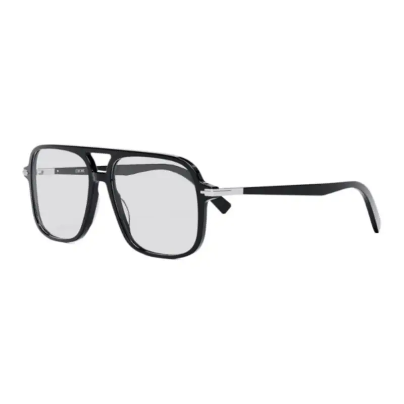 DIOR Plastic Aviator Eyeglass Frames Unisex Black