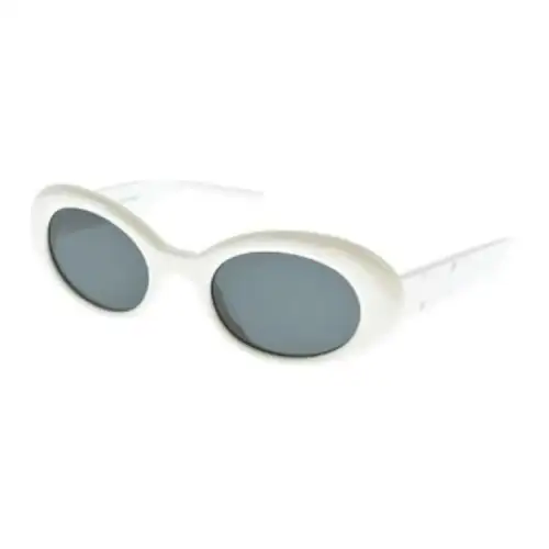 Maison Margiela Oval Sunglasses Women's White