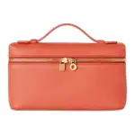 Loro Piana ExtraPocket Cow Leather Handbag Women's Dreamy Coral & Sun Gold