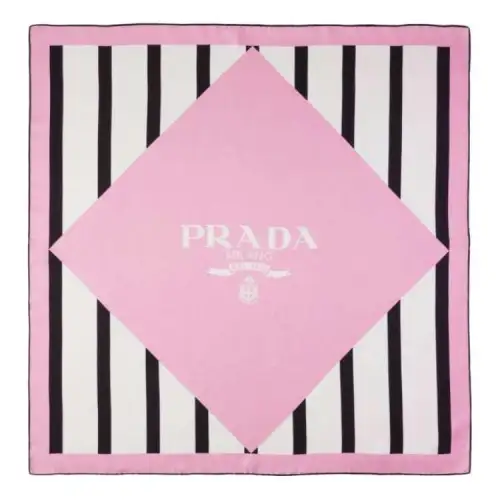 PRADA Logo-print Scarf