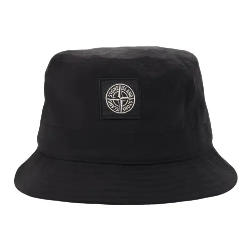 STONE ISLAND Bucket Hats Unisex Black