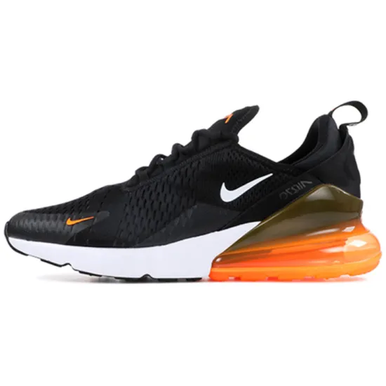 Nike Air Max 270 Black White Total Orange