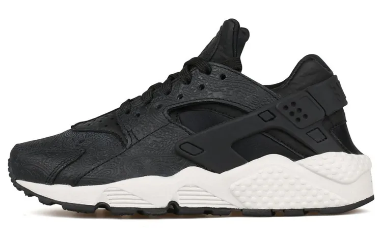 Nike Air Huarache Run Premium Black/Black Light Bone Women's