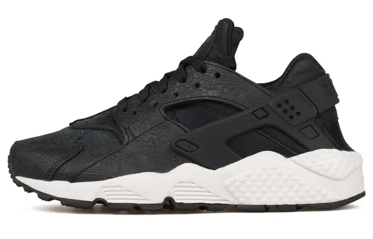 Nike Air Huarache Run Premium Black/Black Light Bone Women's