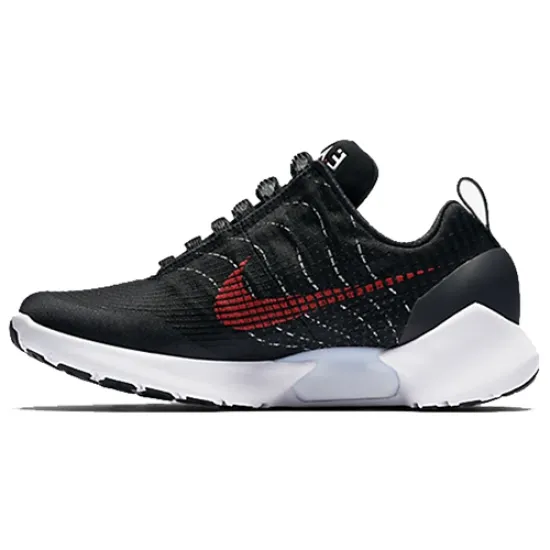 Nike Hyper Adapt Non-slip Lightweight Low-Top Running Shoes Men's Black White Red