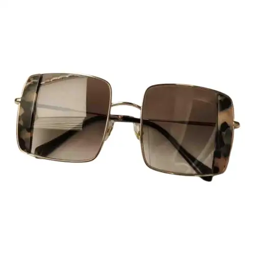 MIU MIU Square Sunglasses Women's Gold