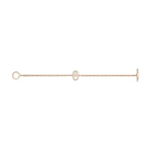 HERMES 18K Rose Gold Bracelets Women's Pink Gold