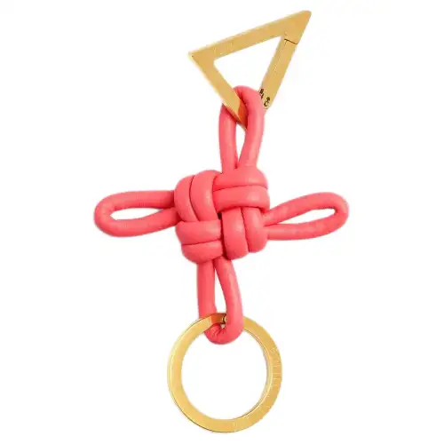 Bottega Veneta Logo Engraved Triangle Keyring
