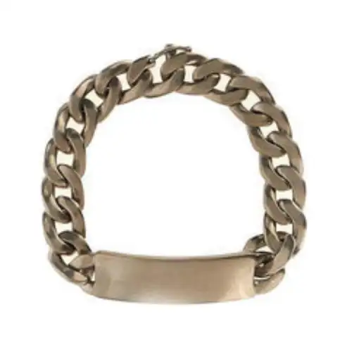 MM6 Maison Margiela Curb Chain Brushed Bracelet