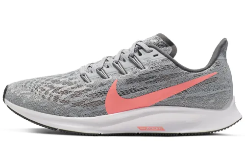 Nike Pegasus 36 cushioning racing sports non-slip lightweight low-top marathon running shoes women's gray pink